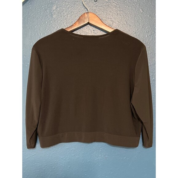 Perceptions New York Womens Black Cropped Cardigan Shrug Large - Picture 5 of 6